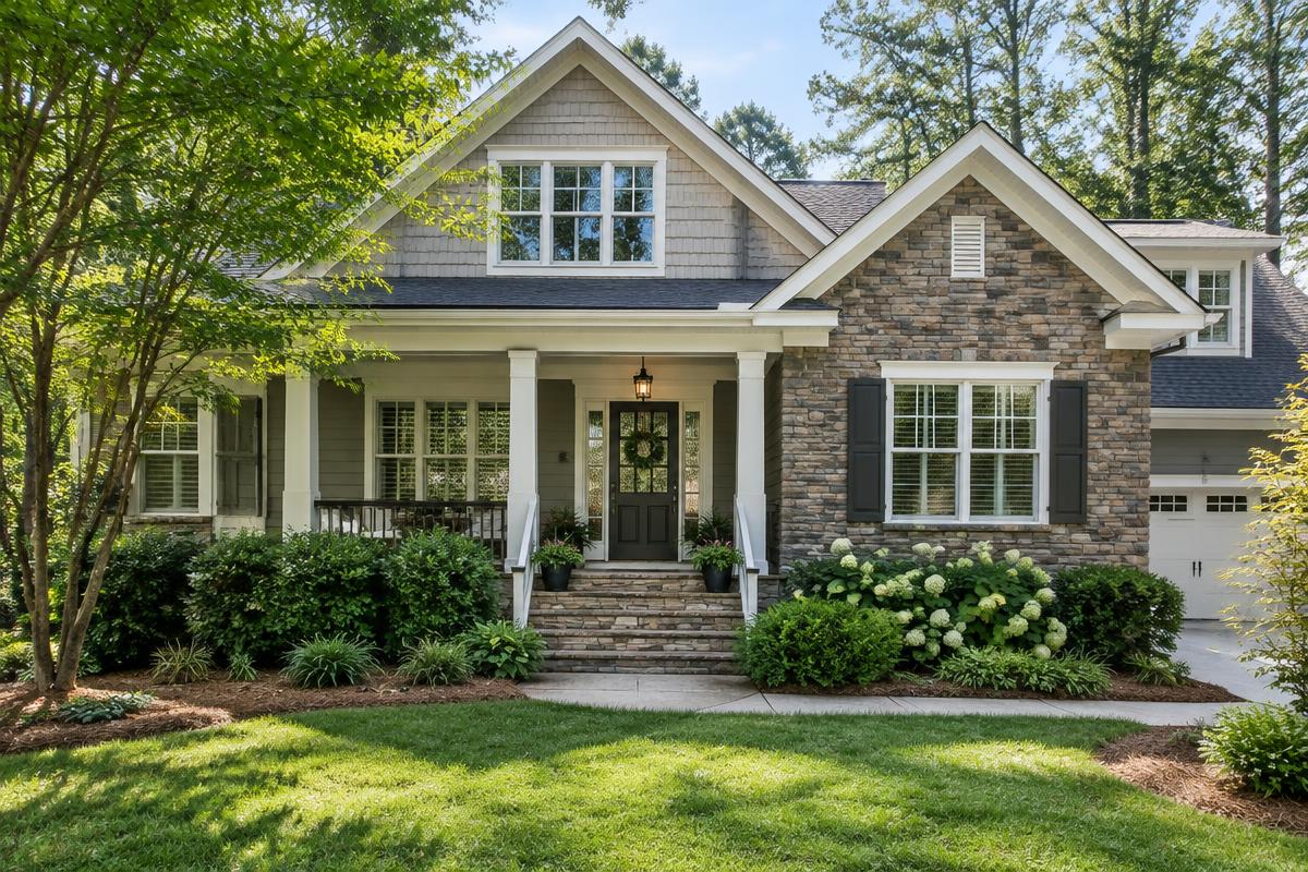 A home in a North Carolina neighborhood