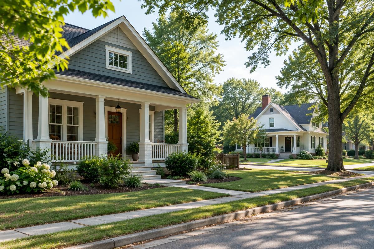 A home in a North Carolina neighborhood